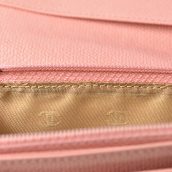 CHANEL Wallet Long with Button Motif Leather Rose A20904 - Picture 11 of 15